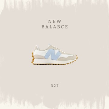 NEW BALANCE 327 米白紫 麂皮 拼接 復古 運動鞋 WS327FTA
