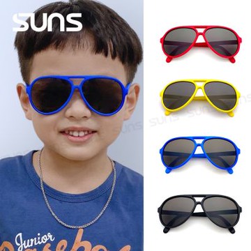 【SUNS】兒童墨鏡 飛行員休閒太陽眼鏡 台灣製 抗UV400 檢驗合格 S638