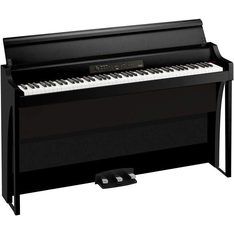 KORG 電子ピアノ G1B AIR BLACK ブラック 演奏記録機能付き ペダル付属 同音連打可能 RH3鍵盤(グランドピアノと同等の弾