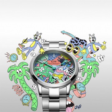 Daniel Wellington DW x Steven Harrington 藝術家聯名限量手錶-40mm DW00100734