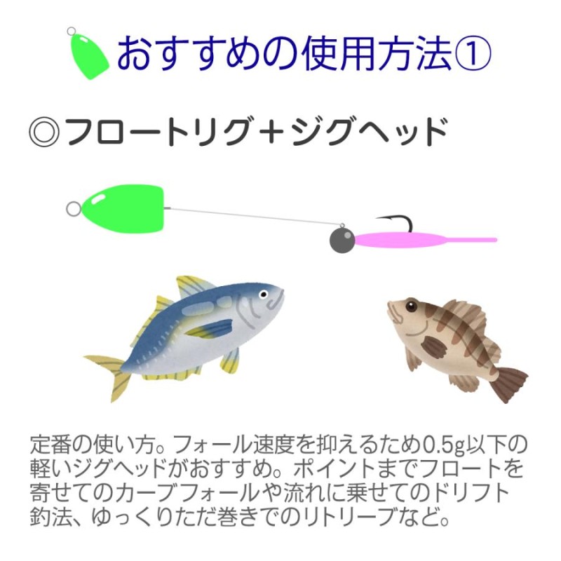 フロートリグ セット 6.5g 6個 ワイヤー付き メバリング アジング 仕掛け フロート ワンタッチ 飛ばしウキ 遠投 鯵 メバル サバ イワシ  カマス イサキ | LINEブランドカタログ