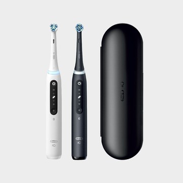 【雙入組】Oral-B iO TECH 微震科技電動牙刷-黑+白