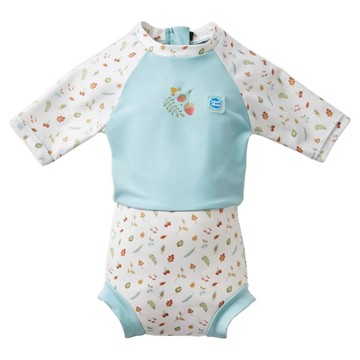Splash About Happy Nappy Sunsuit 抗UV連身版游泳尿布褲 森林小橡果 2~3歲  XL  1件