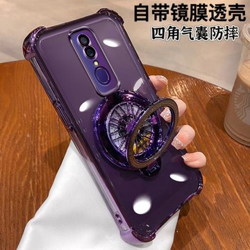 oppoA9手機殼OPPOA9x保護殼PCAM10硅膠套帶鏡頭膜全包防摔opopa9透明軟殼0PP0a9X外殼男女帶支架oopoa9高級感