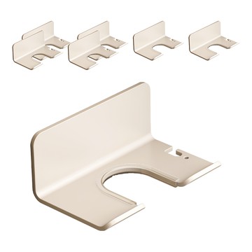 i LIFE 鋁合金簡約吹風機架 免打孔  14.7 x 8.7 x 6.3cm  白色  7個