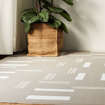 PLAYZU - 日落前的芬蘭-北歐風系列巧拼-灰藕色 (單片58*58cm)-六片入