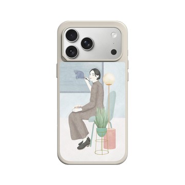 iPhone 17 Pro Max SolidX 貝殼灰 - 欣蒂小姐 Miss Cyndi - 女子畫家ー居家款