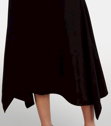 Erdem Draped virgin wool midi skirt