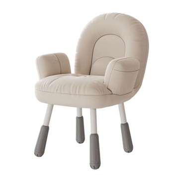 奶油風化妝椅 女生主臥梳妝台坐凳 久坐舒適學習椅 衣帽間美甲椅