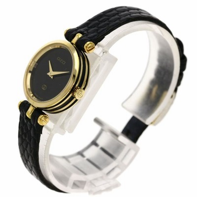 GUCCI グッチ シェリーライン 腕時計 GP 革 レディース 中古