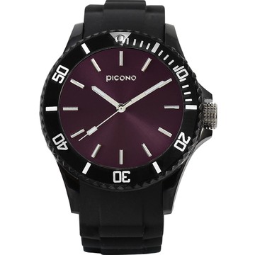 【PICONO】繽紛經典系列運動黑色手錶中性錶 / BA-SC-01