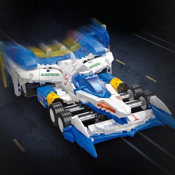 杰星高智能方程式AKF-11雷神阿斯拉達賽車中國積木男孩玩具JJ9169