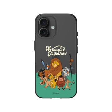 iPhone 16 Clear (相機按鈕) 酷墨灰 - Disney - Lion King 迪士尼-獅子王 - 獅子王 Le Roi lion - Plus fort ensemble