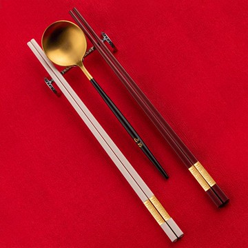 合金公筷子家用加長高檔耐高溫定制logo刻字商用餐飲餐廳酒店專用
