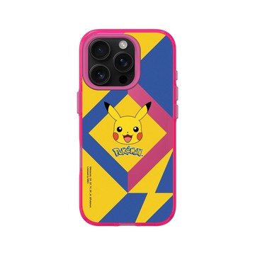 iPhone 16 Pro Clear 粉漾桃 - 寶可夢 Pokemon - 幾何閃電
