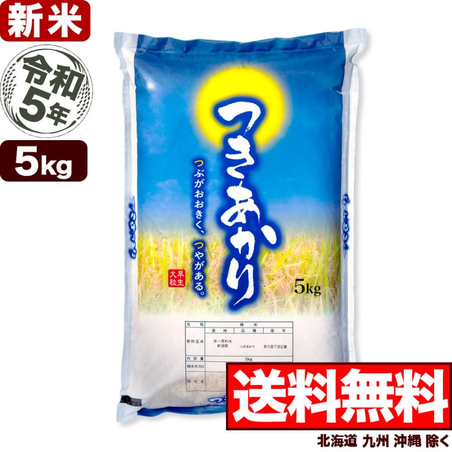 新米 5kg 新潟産 つきあかり お米 令和5年産 送料無料（北海道、九州、沖縄除く）