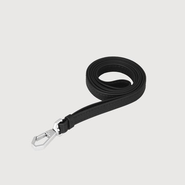 【滿3999送鑰匙圈】十字紋 牛皮證件夾掛繩-黑色/VA134R00BK