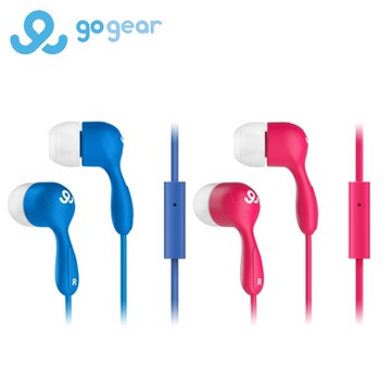 GoGear GEP2005 耳道式耳機麥克風(紅/藍-任選)