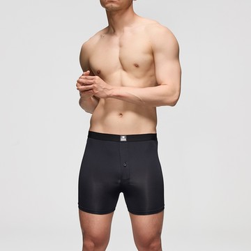 DADADO-黑標系列 M-3L寬鬆中腰四角男內褲(量子黑) WINCOOL涼感纖維-GK9252BL