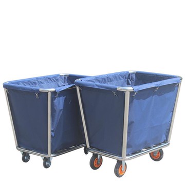 布草車酒店賓館客房工作服務車不銹鋼推車洗衣房干洗店收納回收車[DD160110]