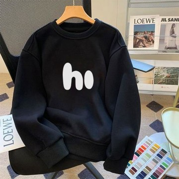 圓領衛衣男裝寬松學生新款美式潮牌秋冬季加絨加厚上衣服外套長袖