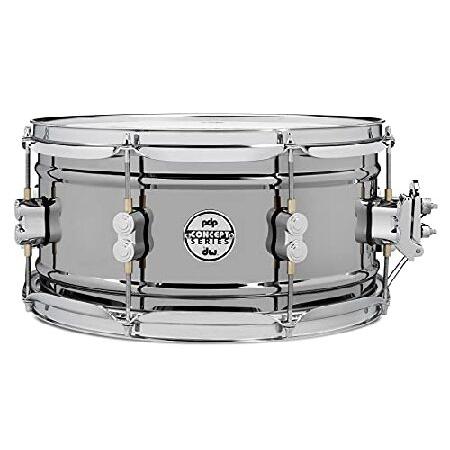 PDP Concept Series Black Nickel Over Steel Snare Drum 6.5"X13"