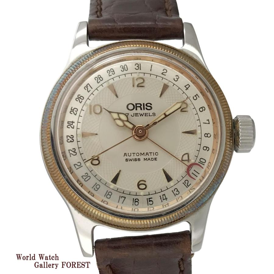 オリス ORIS ビッグクラウン ポインターデイト 7400C 自動巻き 裏スケルトン 中古 メンズ腕時計 | LINEブランドカタログ