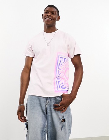 River Island sun t-shirt in light pink
