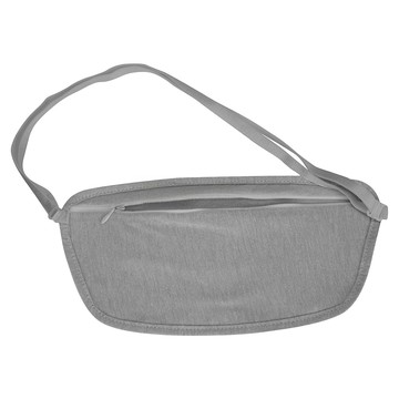 TRAVELON 混紡棉貼身腰包 腰帶長118厘米 適用腰圍28-48吋  灰色  25 x 12.5 x 0.5cm