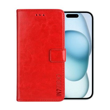 IN7 瘋馬紋 iPhone 15 Plus (6.7吋) 錢包式 磁扣側掀PU皮套 吊飾孔 手機皮套保護殼