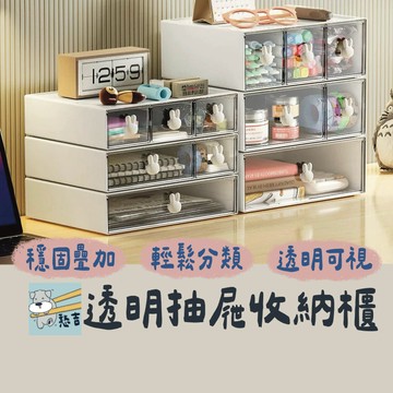 桌面抽屜收納盒 抽屜式收納盒 收納盒  化妝品收納 桌面收納盒 抽屜收納盒 辦公室整理盒 置物盒 置物櫃【台灣現貨】