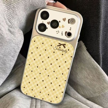 波點蝴蝶適用蘋果17promax大視窗手機殼16/iPhone15新款14高檔次13/12pro女