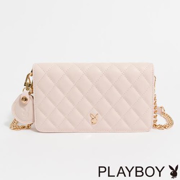 PLAYBOY - 斜側背包 Playful系列 - 粉色