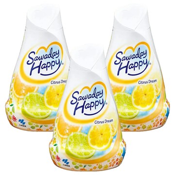 KOBAYASHI 小林製藥 Sawaday Happy 室內除臭芳香劑  柑橘香氛  120g  3瓶