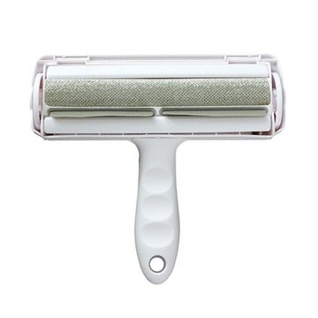 綠環保靜電無耗材滾筒式可水洗除塵寵物除毛刷 155g  白色  1個