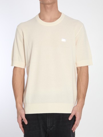 T-Shirt With Logo Plaque