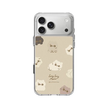 iPhone 17 Pro Max Clear Case（相機按鈕） 透明 - 爽爽貓 Song Song Meow by SECOND - 爽爽棕