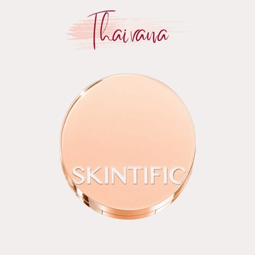 Thaivana🇹🇭SKINTIFIC 無暇持妝金氣墊 水光奶油肌 持妝遮瑕 控油服貼 養膚粉底 不暗沉 不脫妝 11g