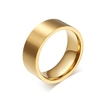 《316小舖》【C417】(優質316鈦鋼戒指-弧度鍍金鋼戒指/寬戒指/出清特賣/畢業禮物/金戒指/金戒/戒子/男戒)