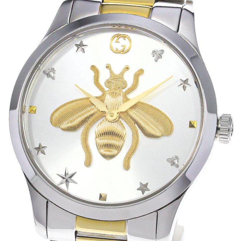 グッチ GUCCI 126.4/YA1264131 Gタイムレス bee クォーツ ボーイズ 箱 ...