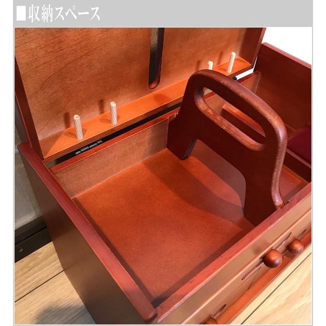 ソーイングボックス おしゃれ 裁縫箱 木製 和風 針箱 日本製 国産