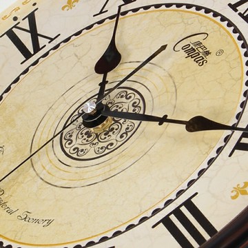 康巴絲復古掛鐘 家用歐式客廳靜音電子鐘古典懷舊時鐘大石英鐘表