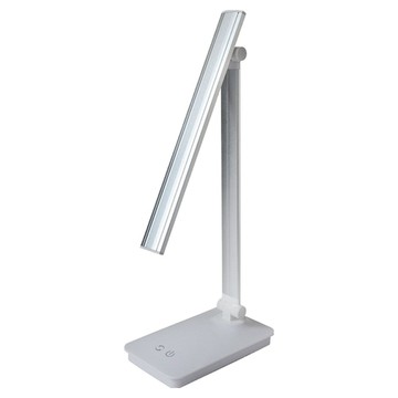 鋁合金充電檯燈 銀色