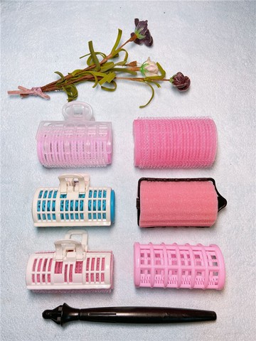 卷發夾大卷內扣空氣發卷女劉海卷不傷發卷發器自粘發卷塑料卷發筒