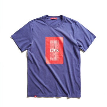 EDWIN｜中性｜3D色塊印花短袖T恤