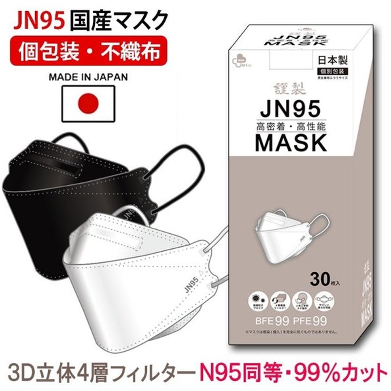 人気ブランド J-95MASK JIS規格 医療用マスク クラス適合 正規品 JN95MASKの新型 30枚 個別包装 日本製 カジュアル  discoversvg.com