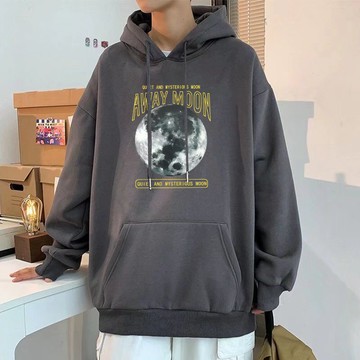 臺灣出貨 日常印花 男女休閒款 套頭連帽長袖衛衣 刷毛加絨款 尺寸M-8XL 潮流休閒上衣 多場閤穿搭秋冬衣服 9SVN