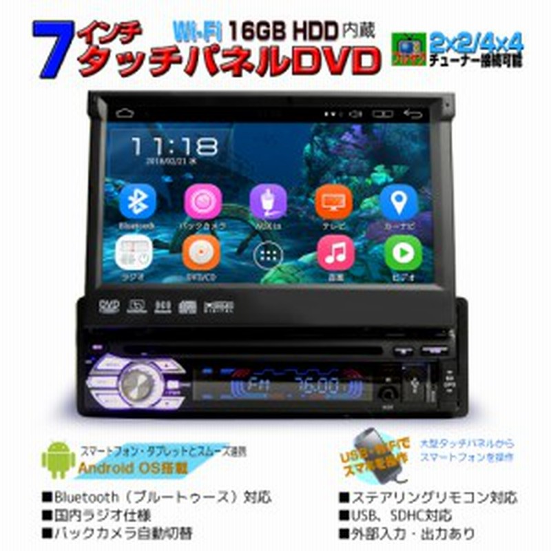 車載 1din カーナビ 1DIN 7インチDVDプレーヤー タッチパネル Android