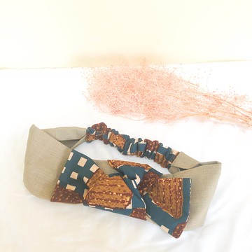 馬卡龍蝴蝶結髮帶/リボンヘアバンド