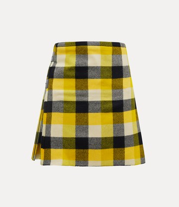 Vivienne Westwood Mini Kilt Check Wool Pixel-check 38 Women